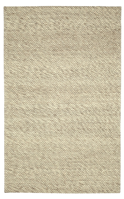 Chinook Ivory Grey Wool Indoor Rug, Area rug, Indoor carpet, Handmade, Soft