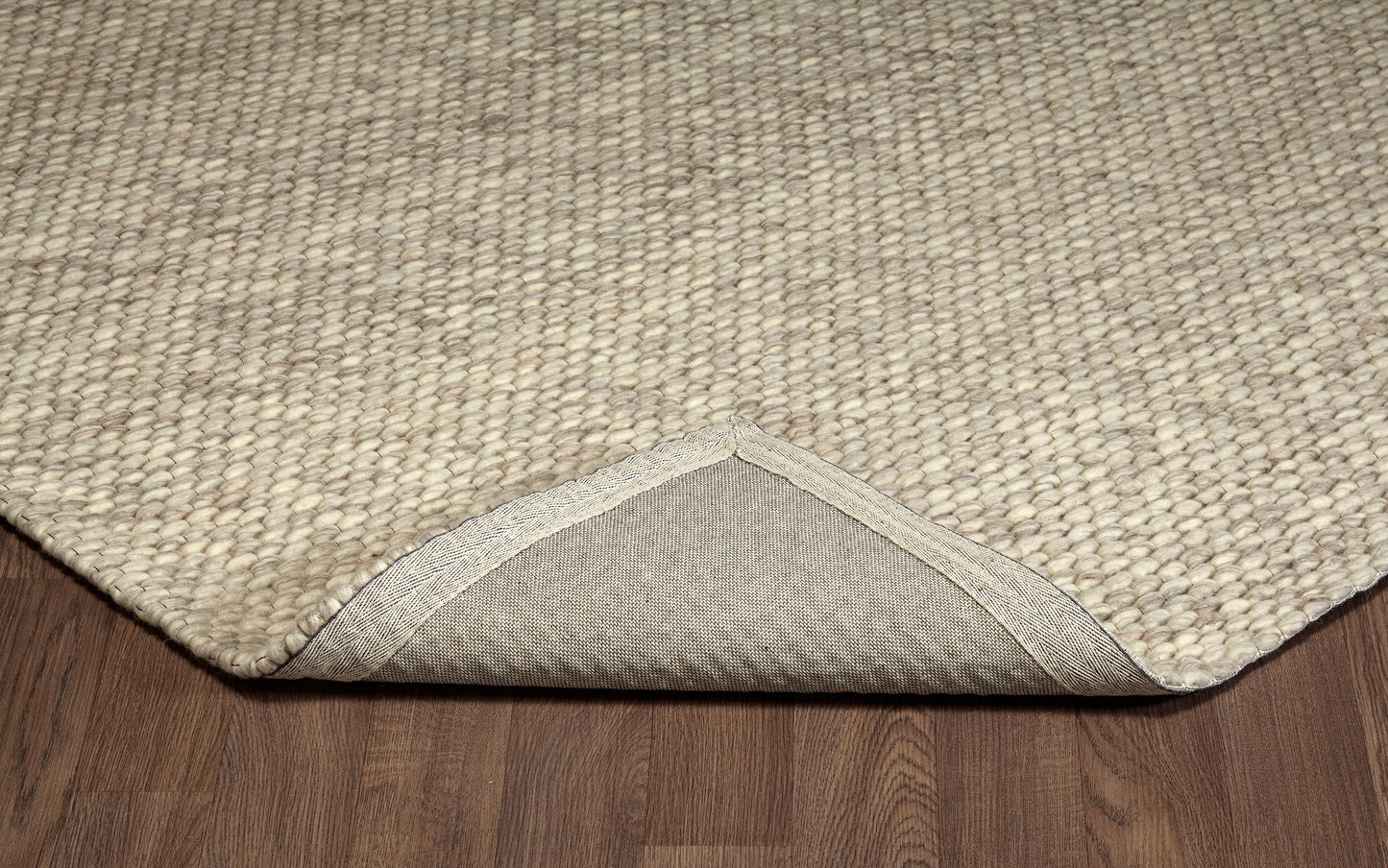 Chinook Ivory Grey Wool Indoor Rug, Area rug, Indoor carpet, Handmade, Soft