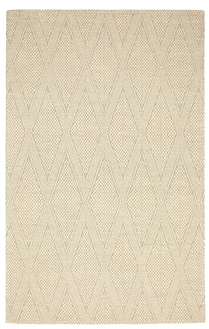 Chinook Ivory Grey Wool Indoor Rug, Area rug, Indoor carpet, Handmade, Soft