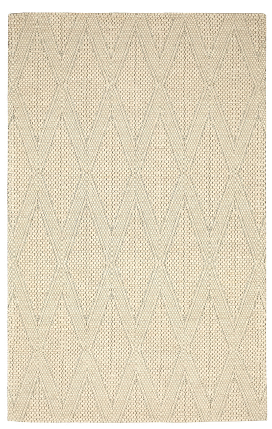Chinook Ivory Grey Wool Indoor Rug, Area rug, Indoor carpet, Handmade, Soft
