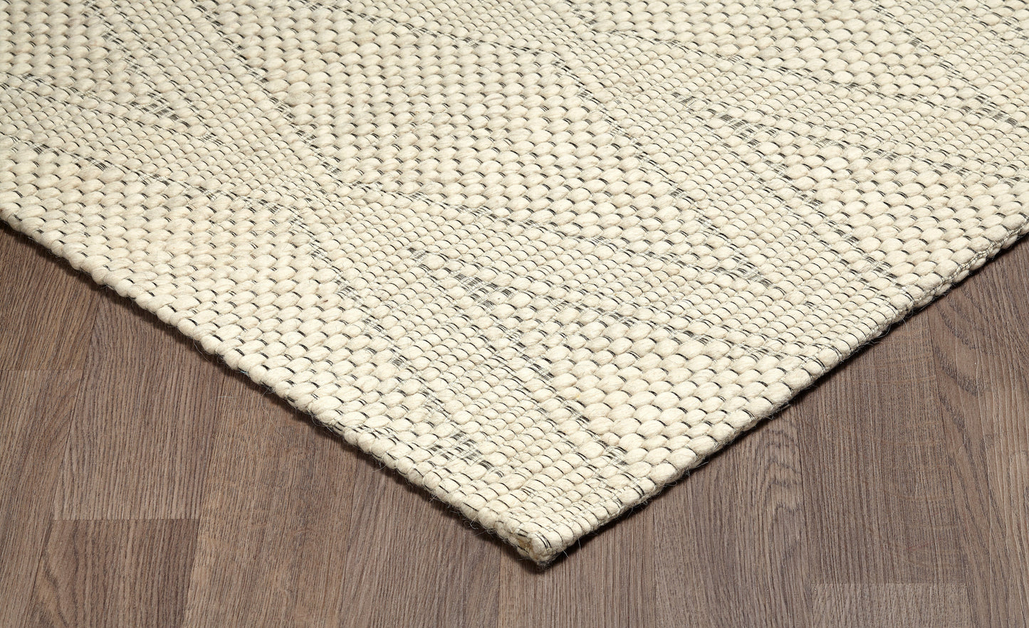 Chinook Grey Wool Indoor Rug, Area rug, Indoor carpet, Handmade, SoftChinook Ivory Grey Wool Indoor Rug, Area rug, Indoor carpet, Handmade, Soft