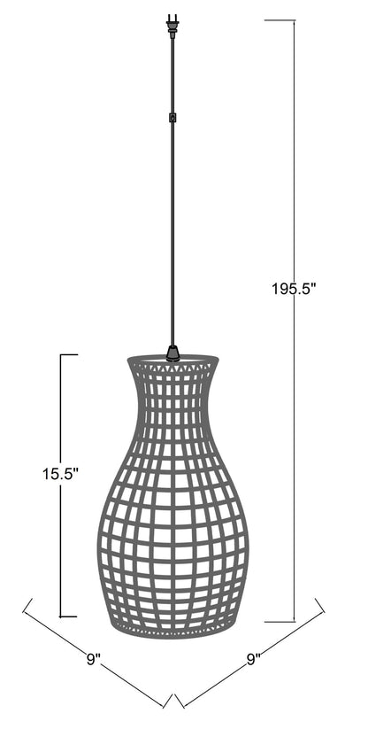 Manning Rattan Pendant Light