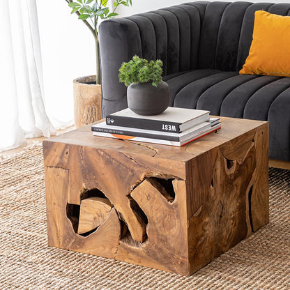 Natura Flow Condo Square Coffee Table - Teak