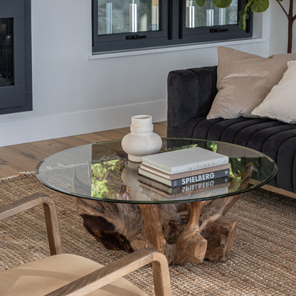 Natura Round Root Coffee Table – L