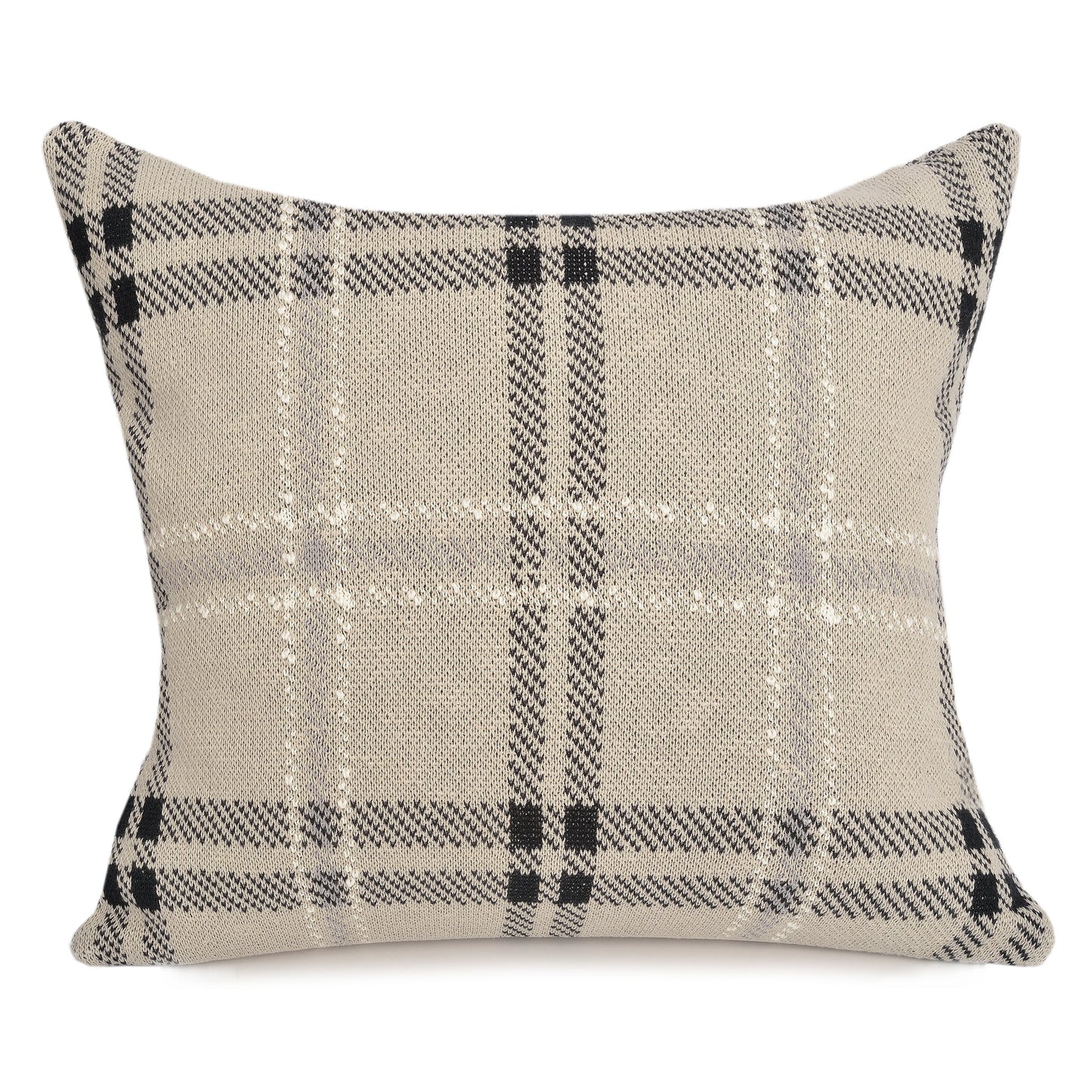 Oliver Plaid Pillow and Throw Set - Sand