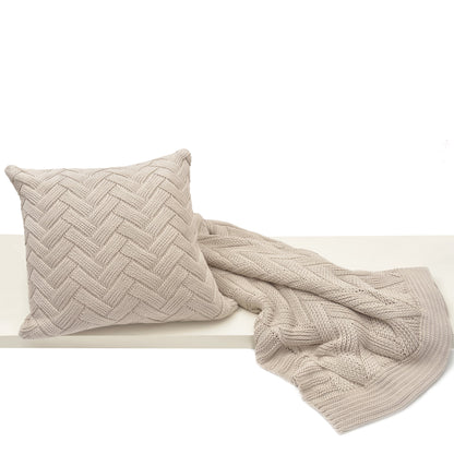 Racquel Pillow and Throw Set - Sand