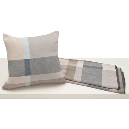 Rory Plaid Pillow and Throw Set - Beige