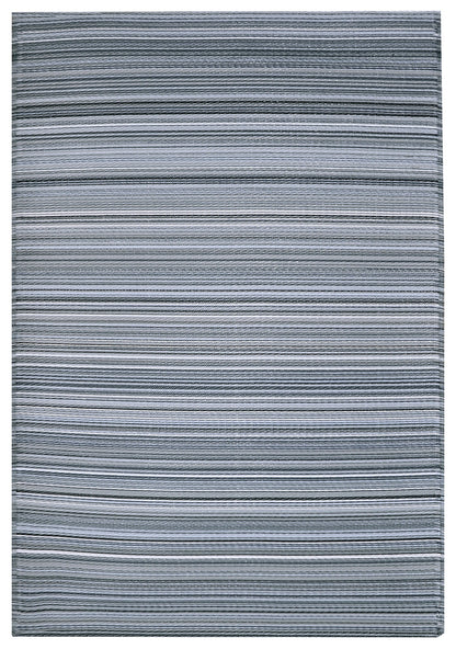 Indoor/Outdoor Grey Stripes Reversible Rug Outdoor Area Rug, Outdoor carpet, outdoor mat, picnic mat
