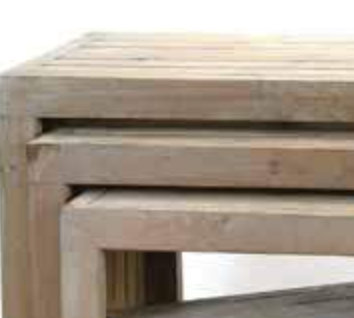 Wooden Nesting Tables Set Of 5