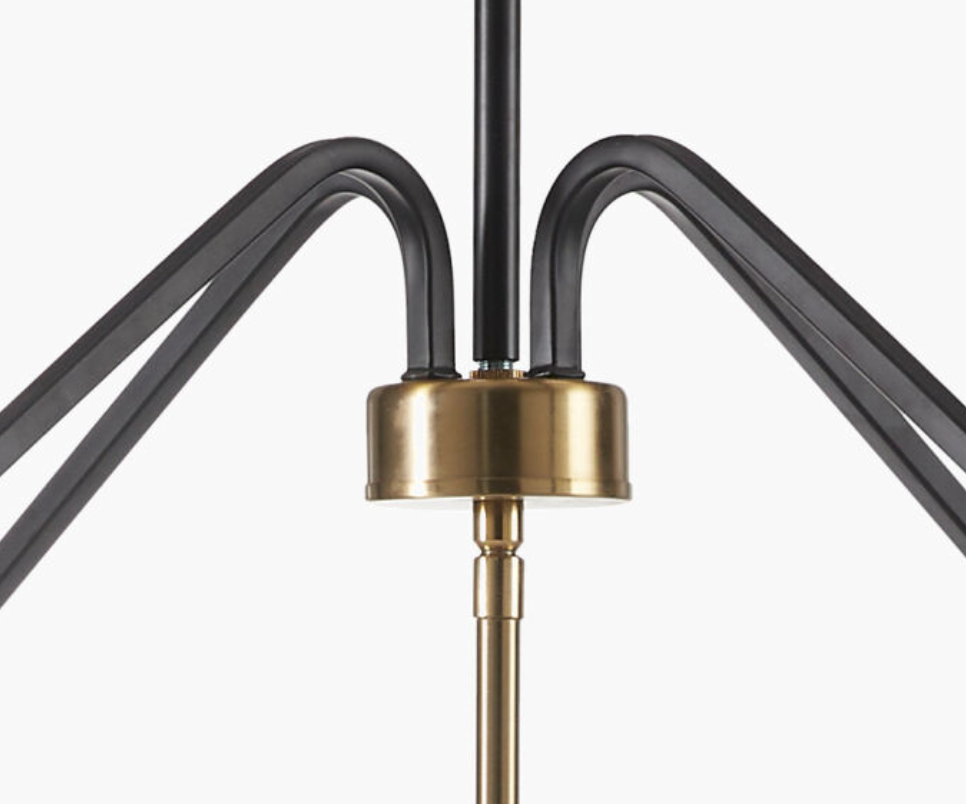 Possini Chandelier - Black/ Gold