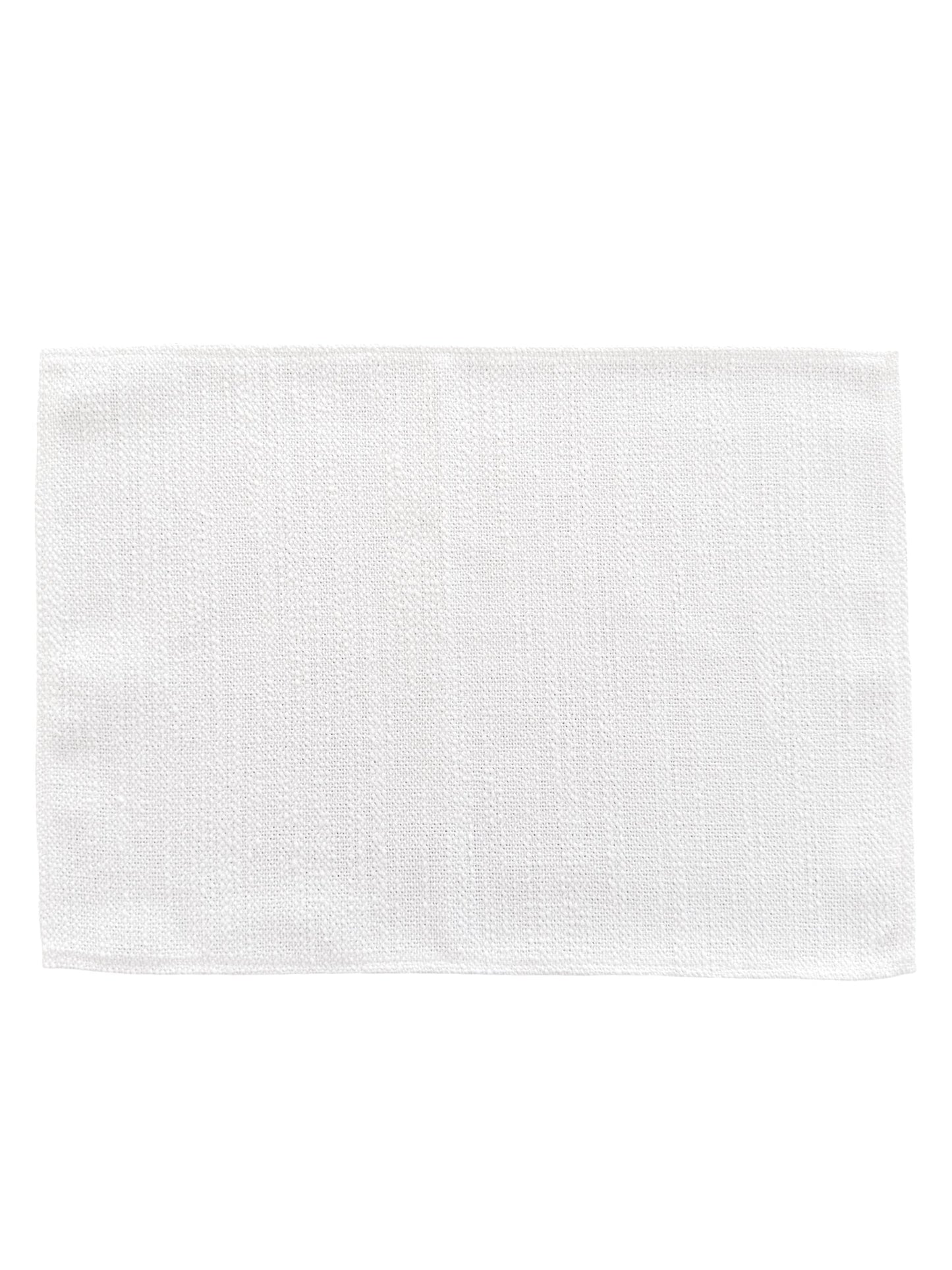 Seaside Smooth White Indoor Outdoor Table Runner, Placemat, and Pillow Collection