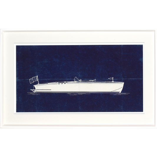 Runabout Navy Art Print