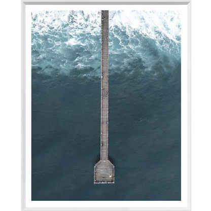 Deep Blue Wharf Art Print