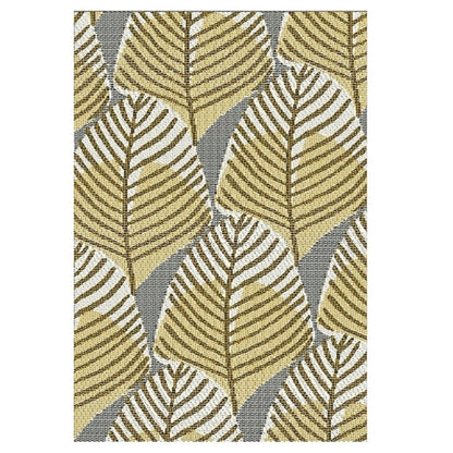 Fiesta Large Leaves 34 Indoor/Outdoor Plastic Rug - Erbanica