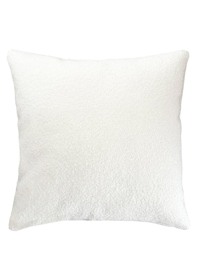 White Boucle Indoor Outdoor Collection - Pillows, Placemats, Table Runners with PureAir Tech