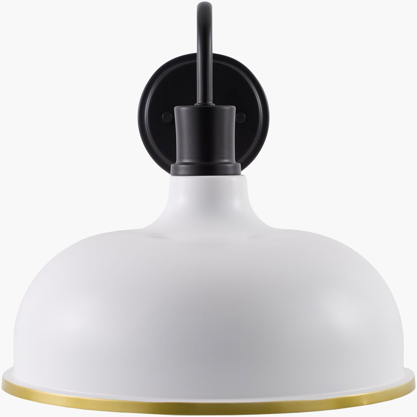 Ammi White Black Brass Wall Sconce