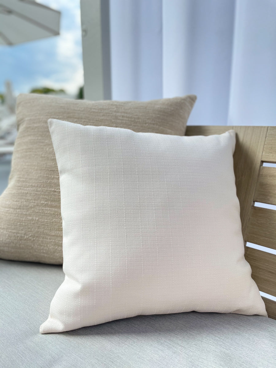 Summer Classic White Indoor Outdoor Pillows