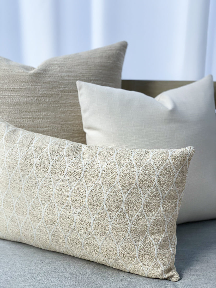 Summer Classic White Indoor Outdoor Pillows