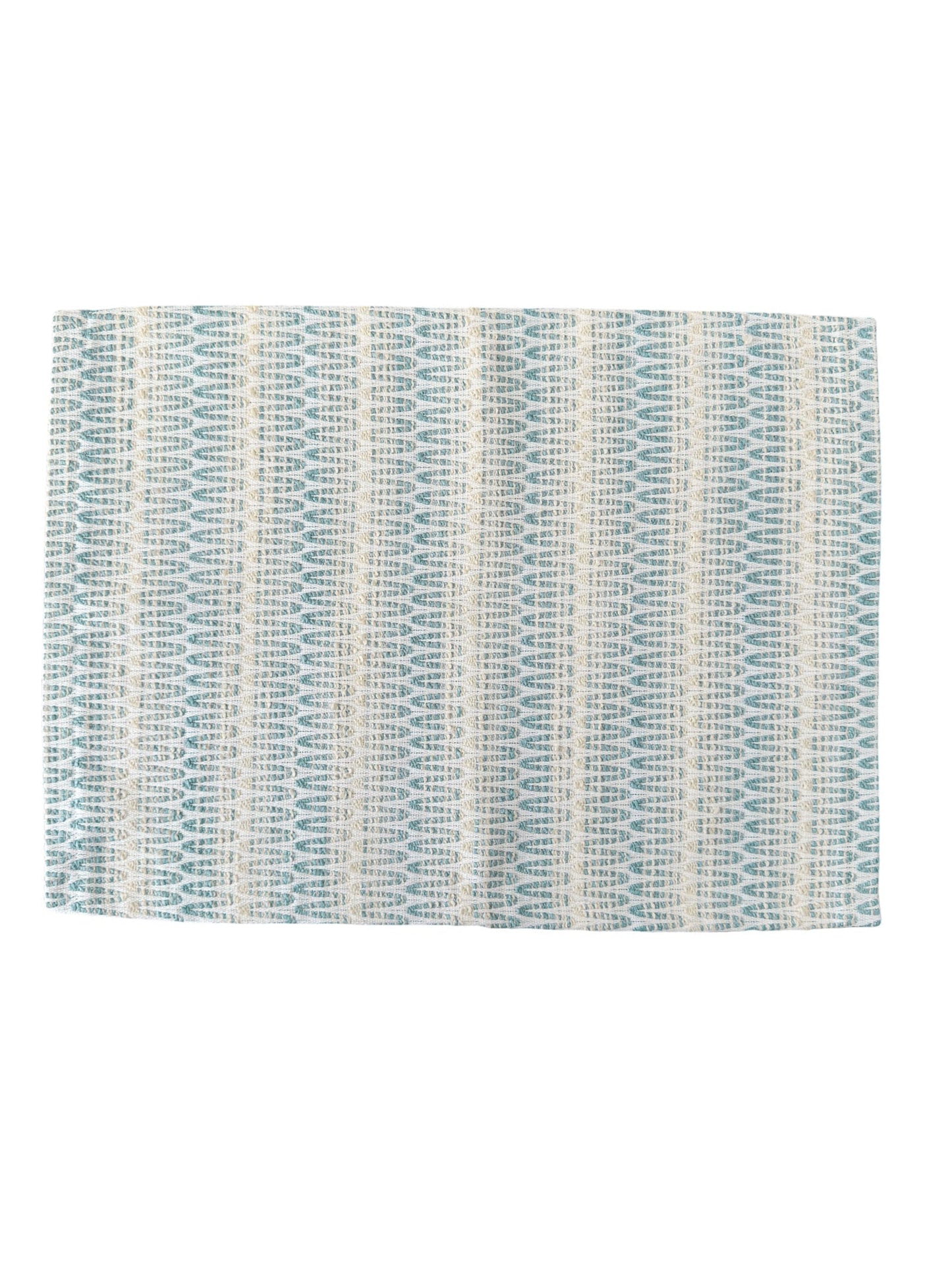 Summer Twist Aqua Indoor Outdoor Set – Table Runner, Placemats & Pillow Collection