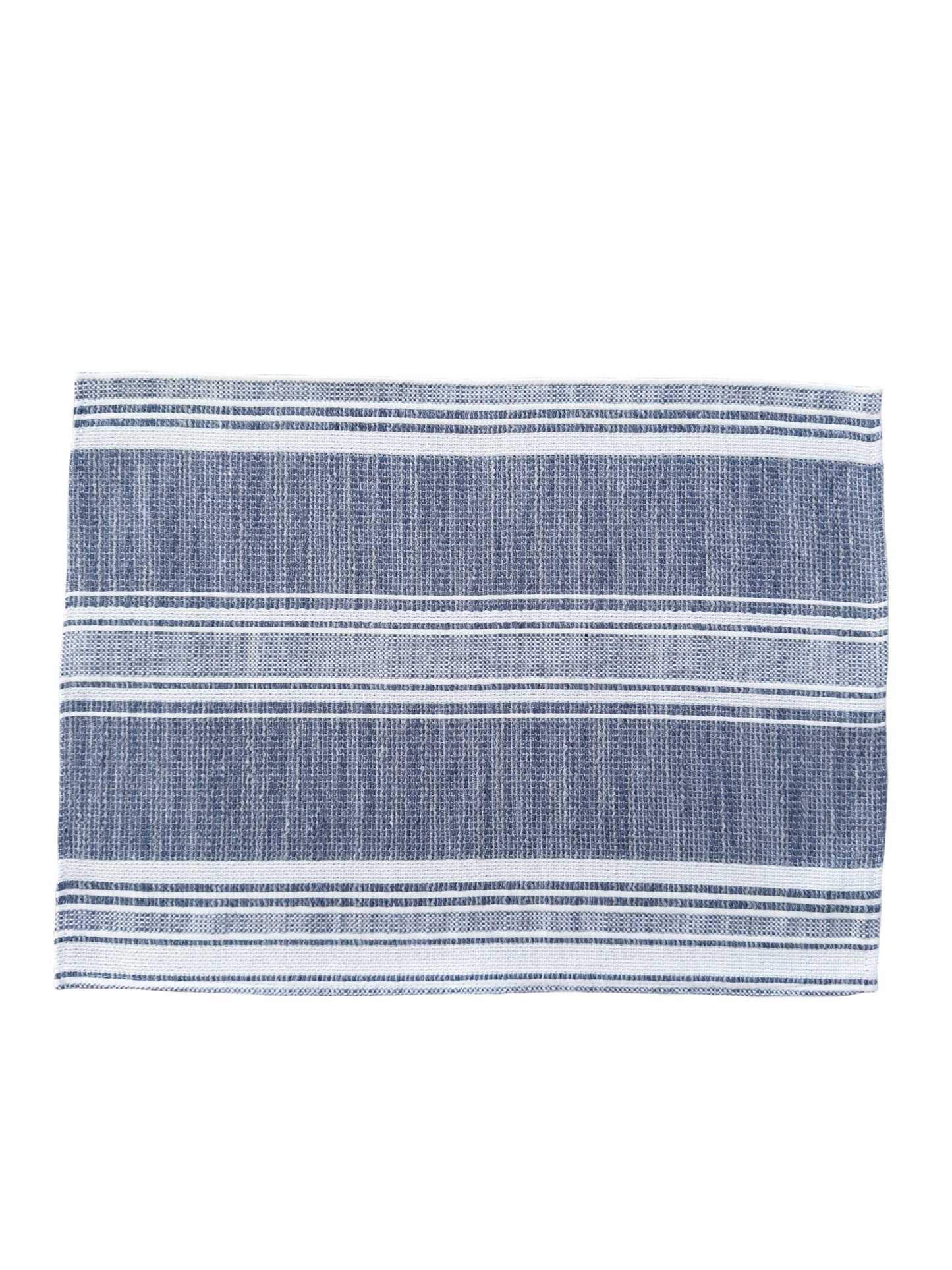 Beach Club Indigo Stripe Indoor Outdoor Pillow, Floor Pillow, Placemat, Table Runner Collection