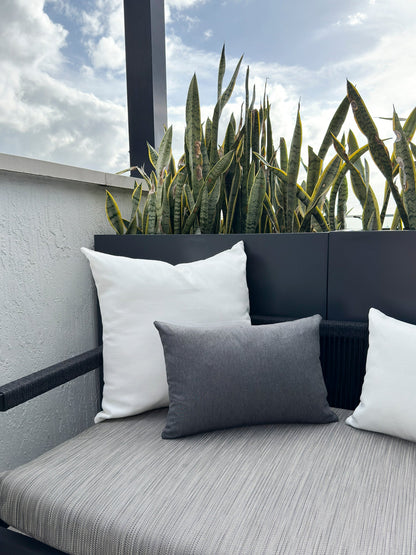 Essential Dark Grey Indoor Outdoor Pillows