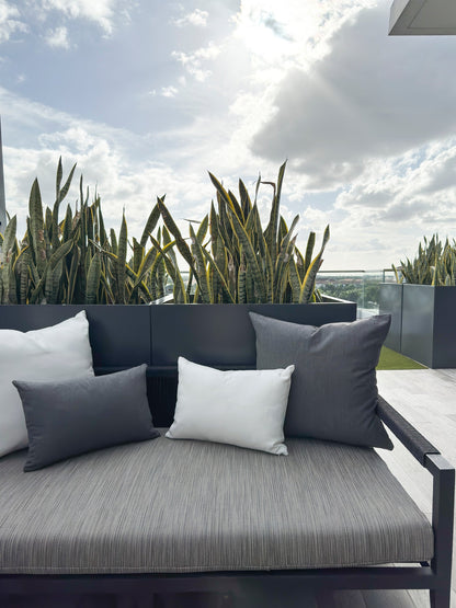 Essential Dark Grey Indoor Outdoor Pillows