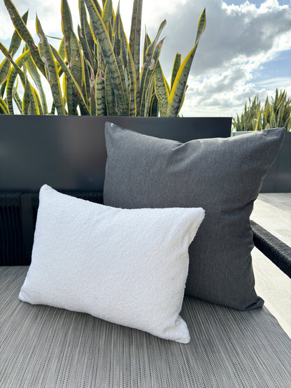 Essential Dark Grey Indoor Outdoor Pillows