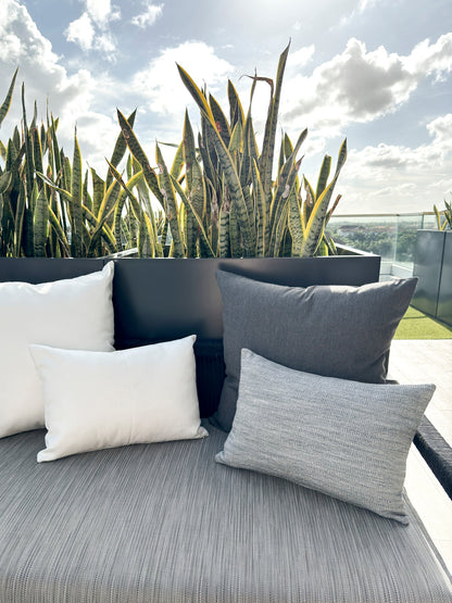 Essential Dark Grey Indoor Outdoor Pillows