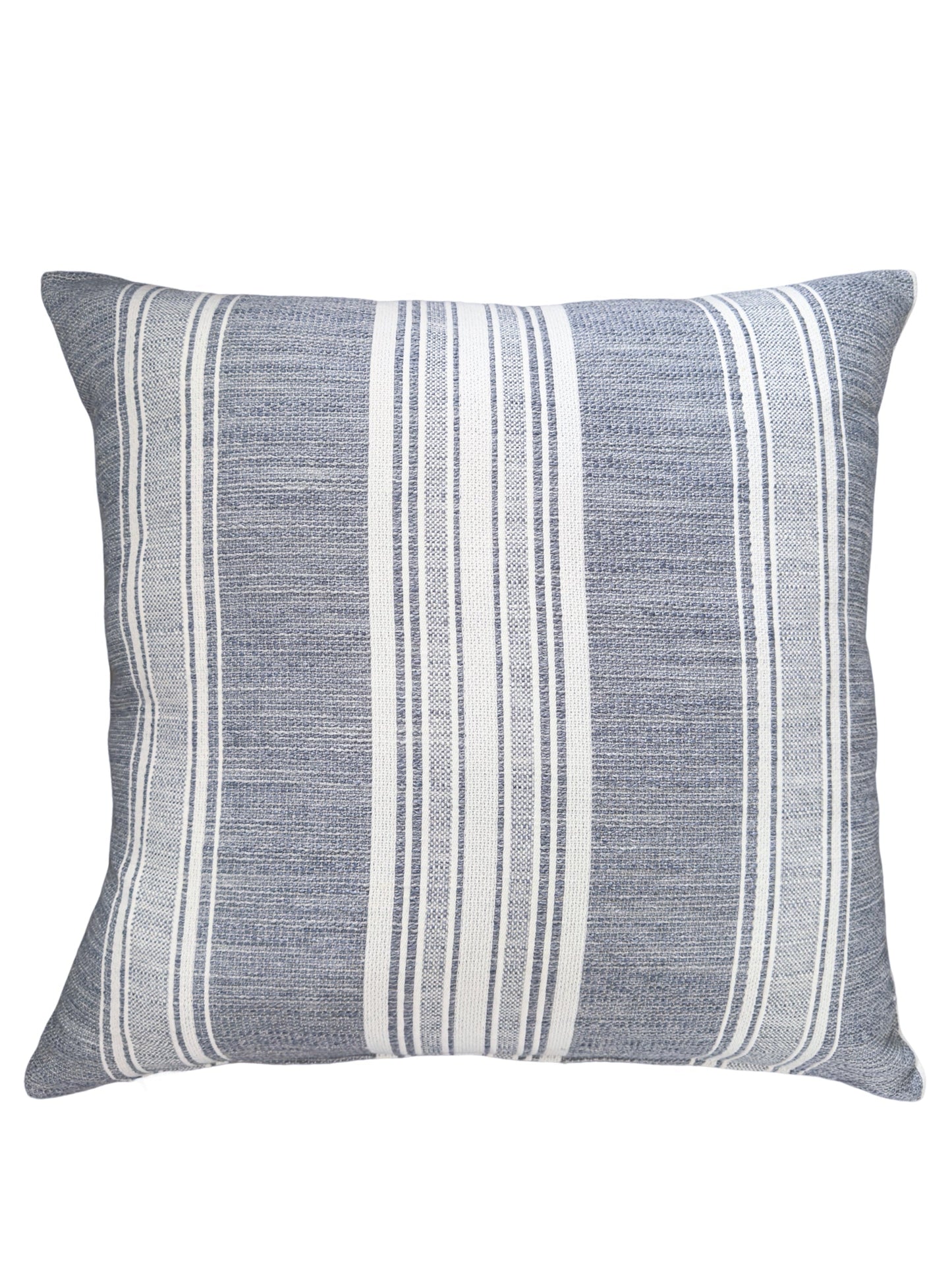 Beach Club Indigo Stripe Indoor Outdoor Pillow, Floor Pillow, Placemat, Table Runner Collection