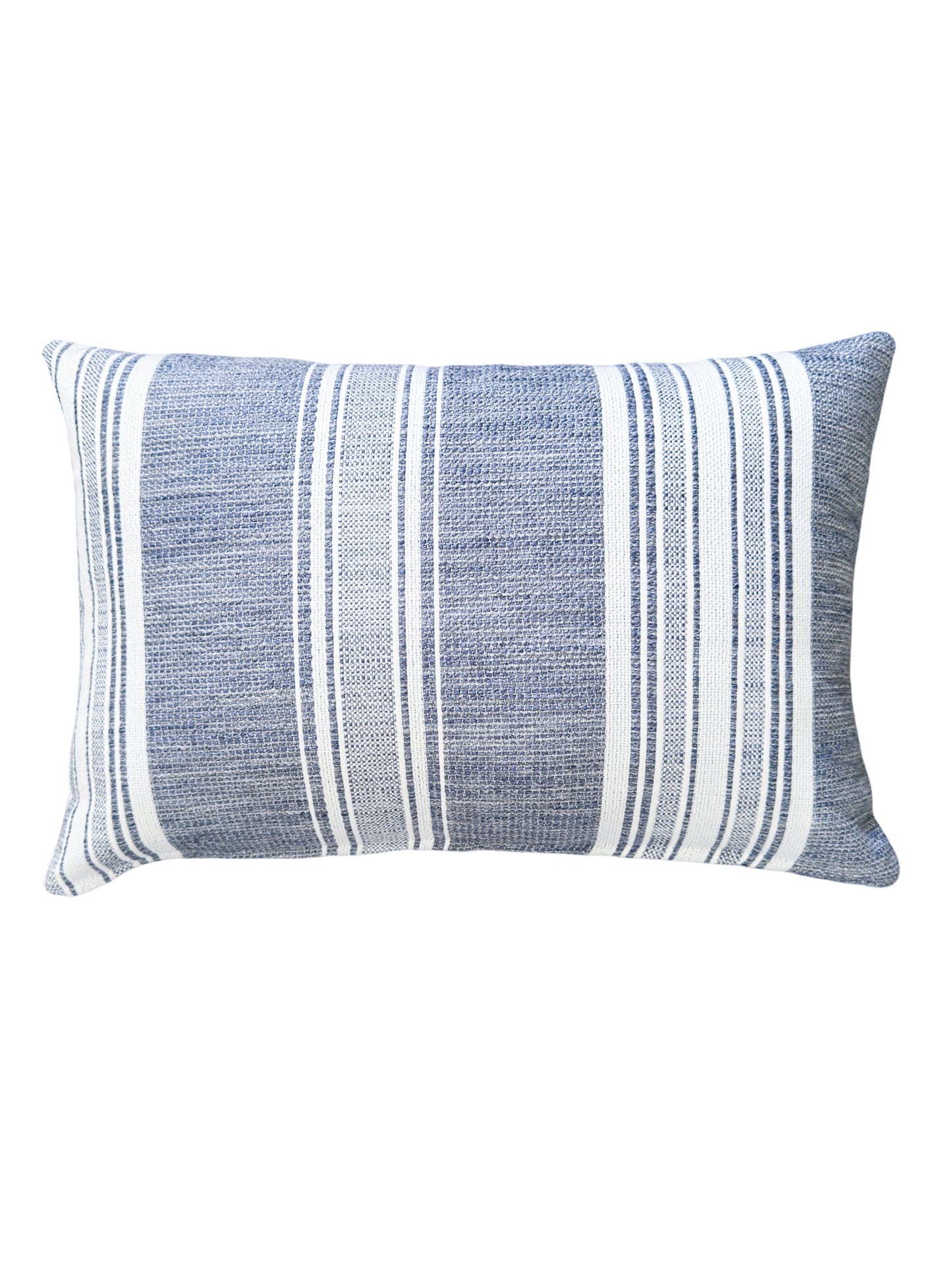 Beach Club Indigo Stripe Indoor Outdoor Pillow, Floor Pillow, Placemat, Table Runner Collection