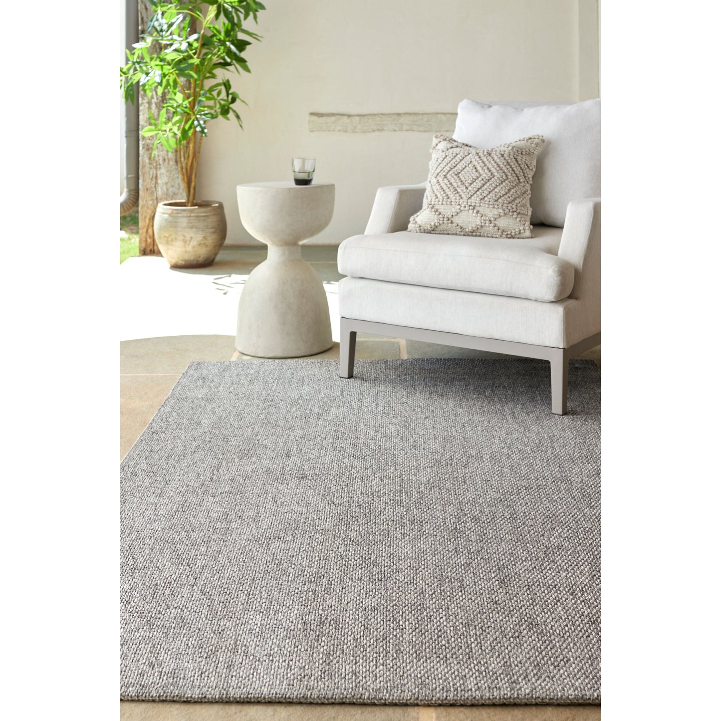 Birdie Indoor Outdoor Rug - Grey