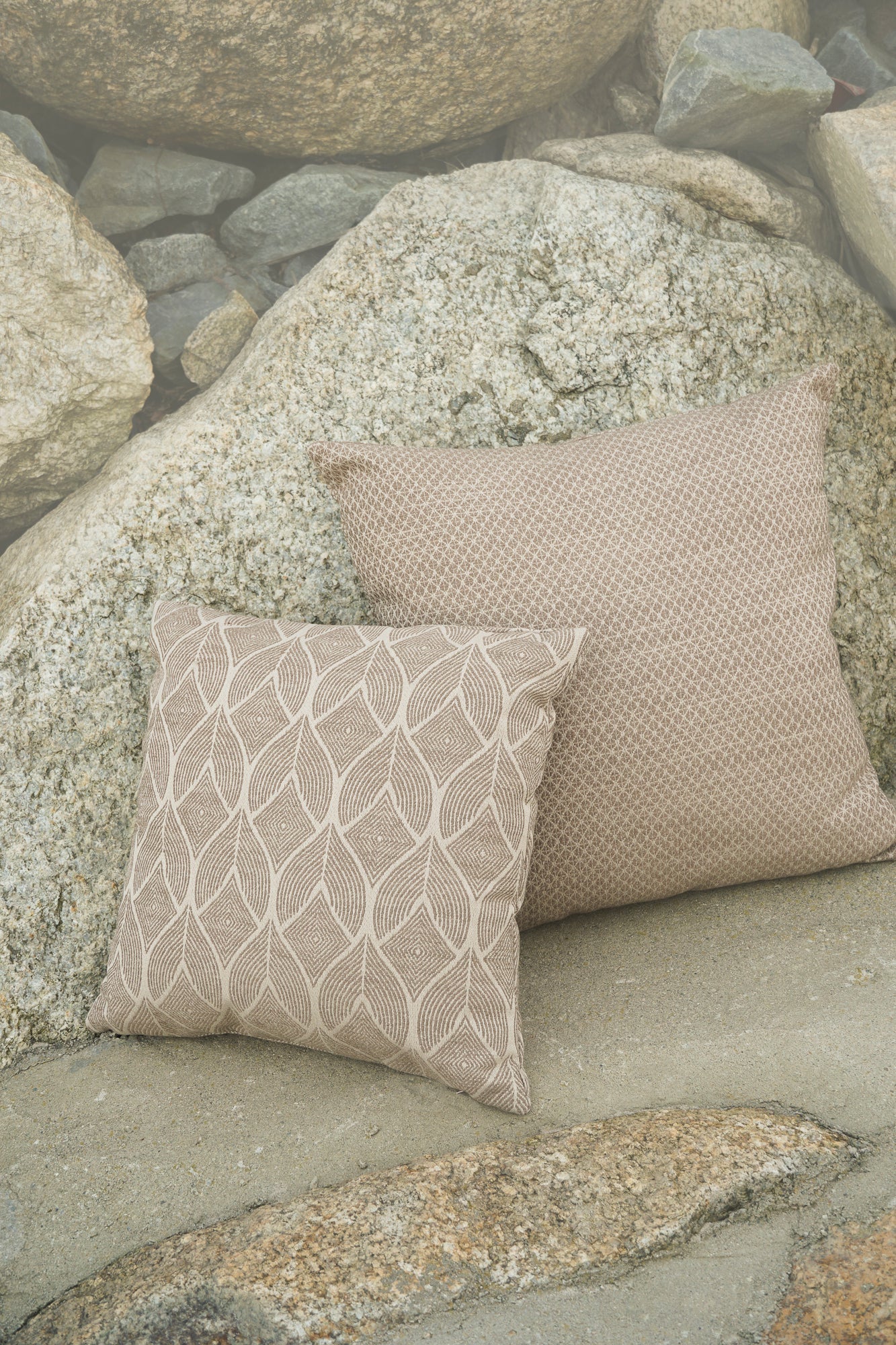 Coastal Breeze Mocha Indoor Outdoor Pillow Collection