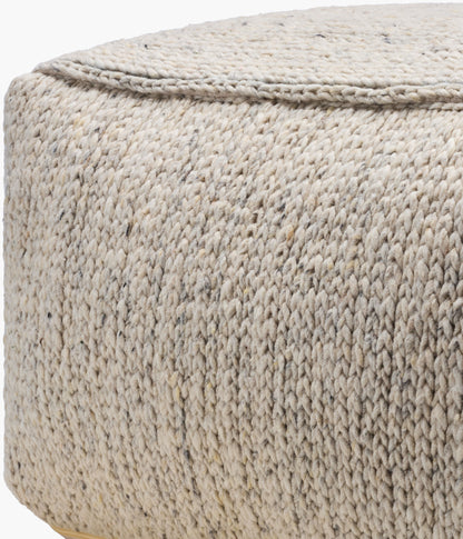 Derby Wool Cream pouf