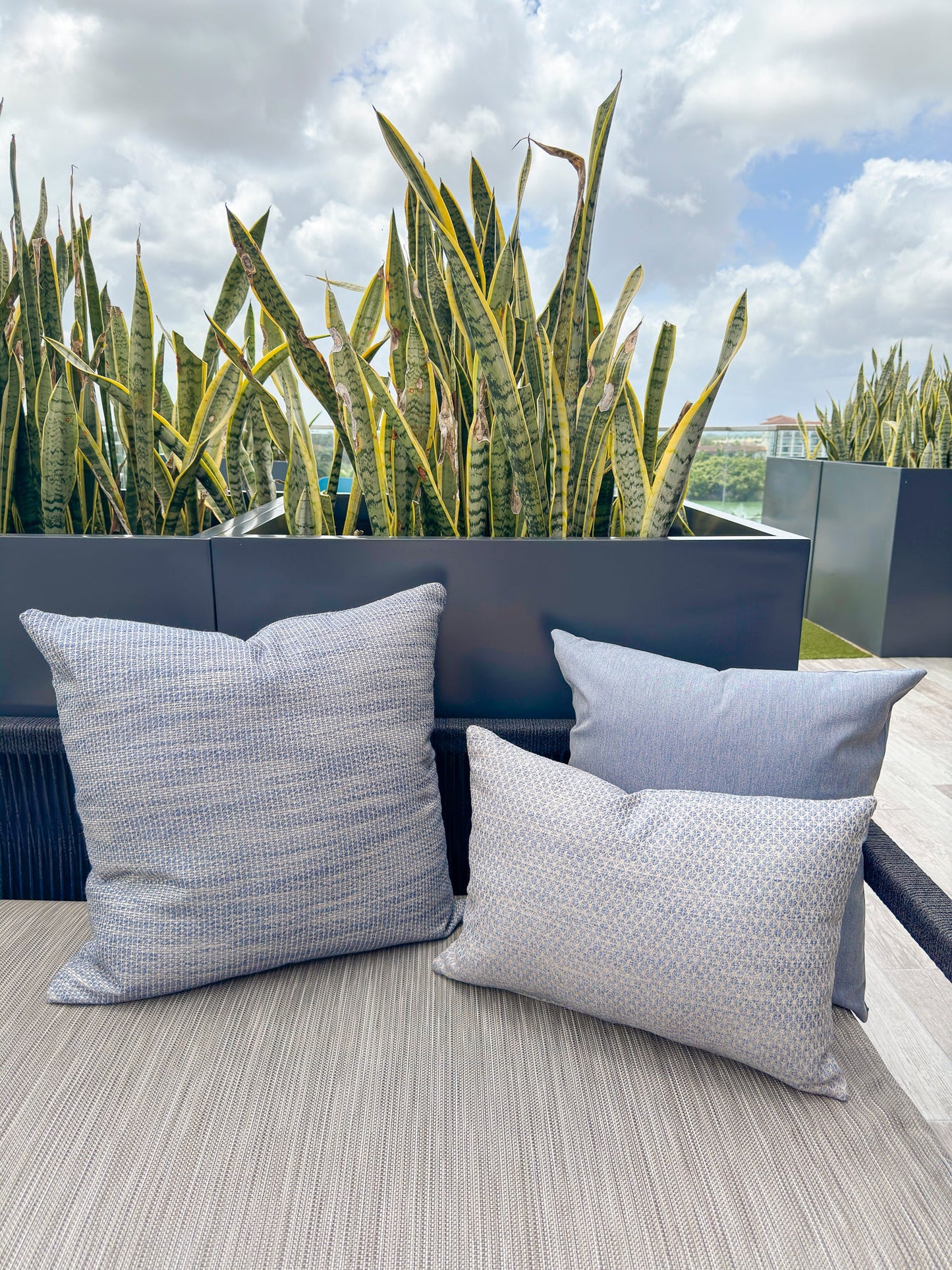 Essential Indigo Blue Indoor Outdoor Pillows