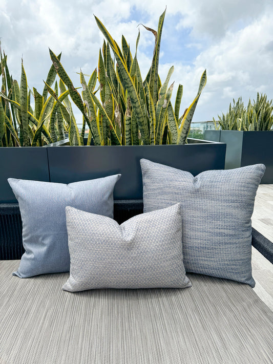 Essential Indigo Blue Indoor Outdoor Pillows