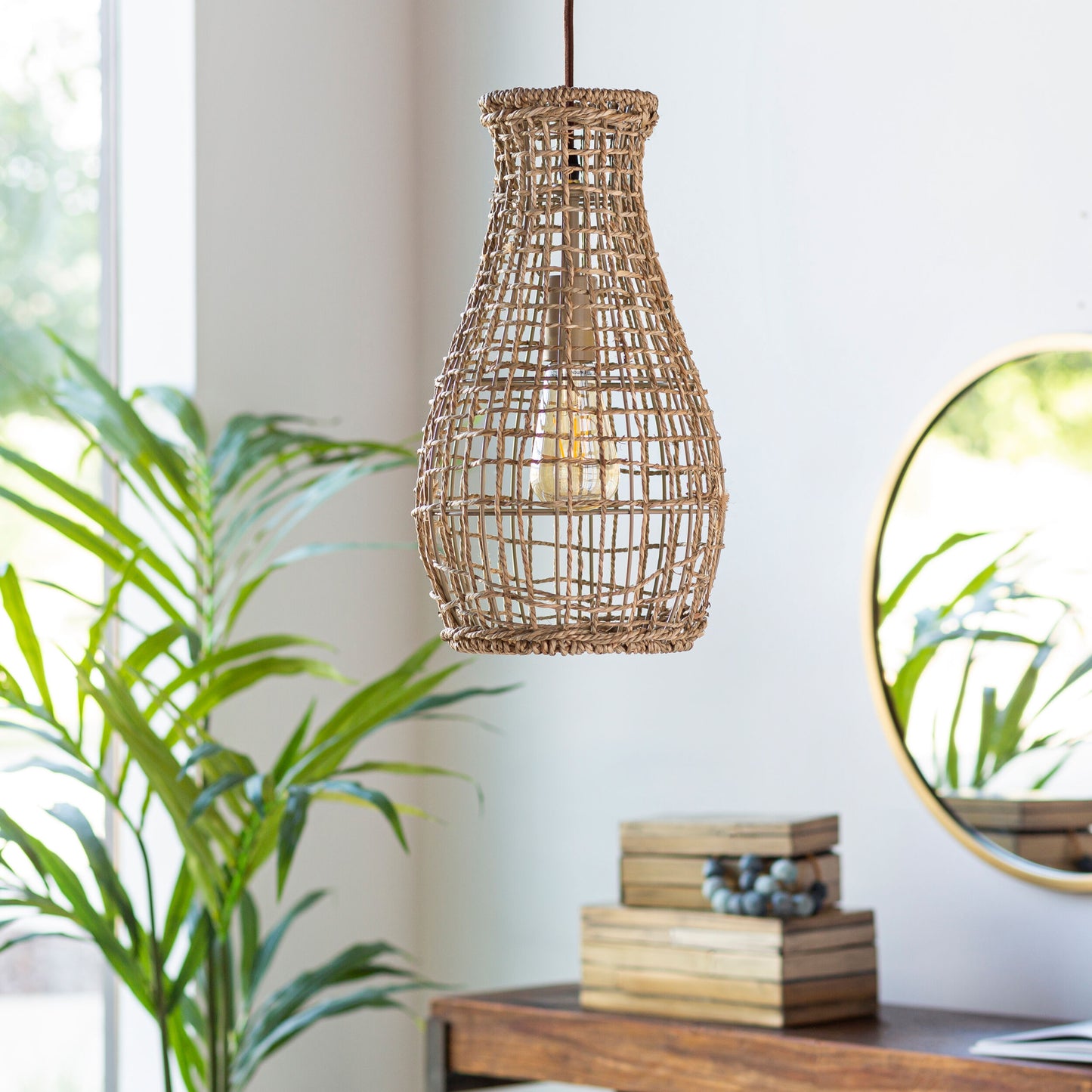 Manning Rattan Pendant Light