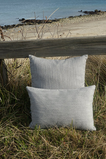 Natural Waves Grey Indoor Outdoor Pillows