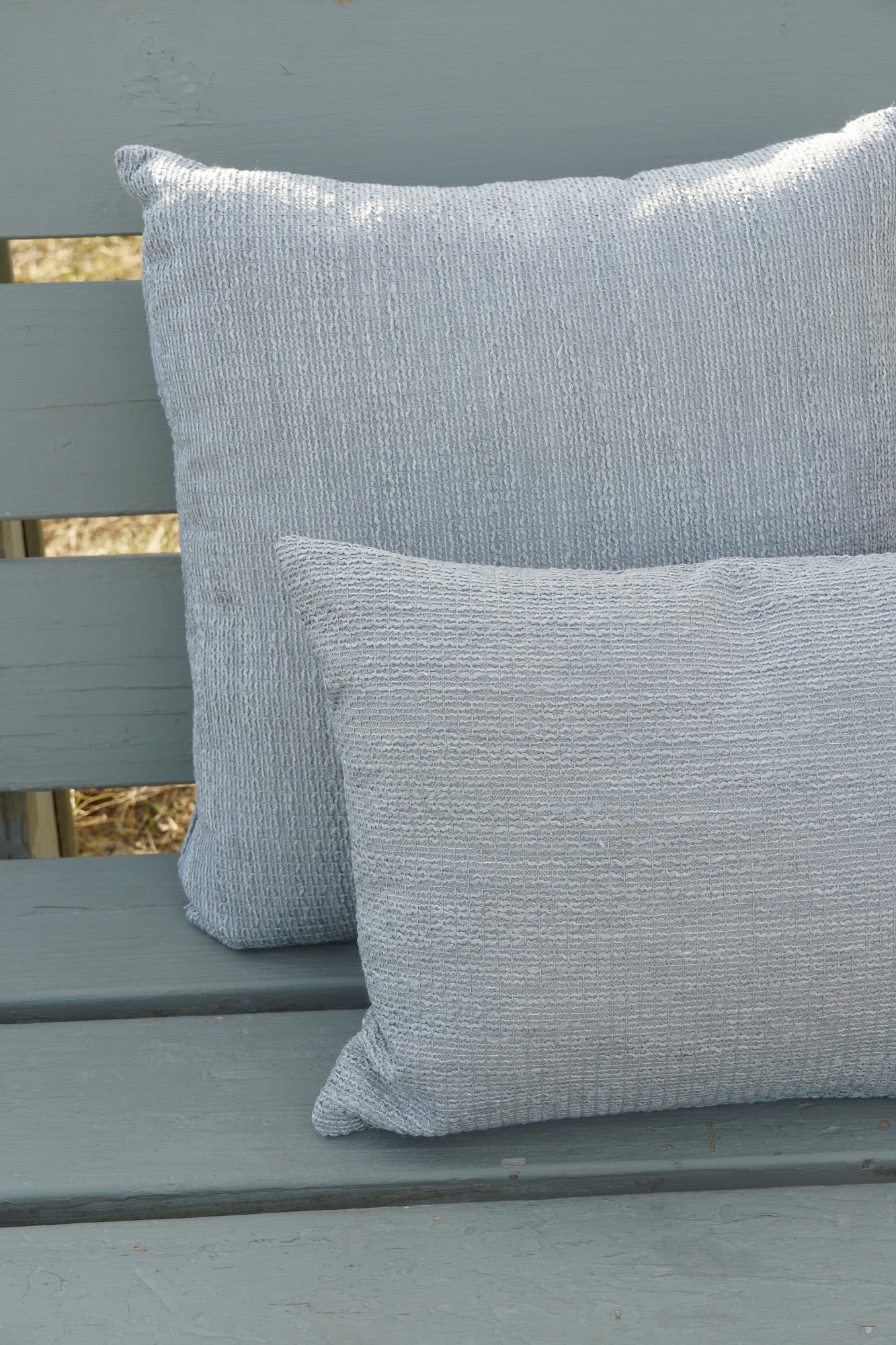 Natural Waves Grey Indoor Outdoor Pillows