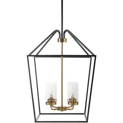 Possini Chandelier - Black/ Gold