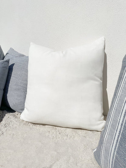 Summer Classic White Indoor Outdoor Pillows