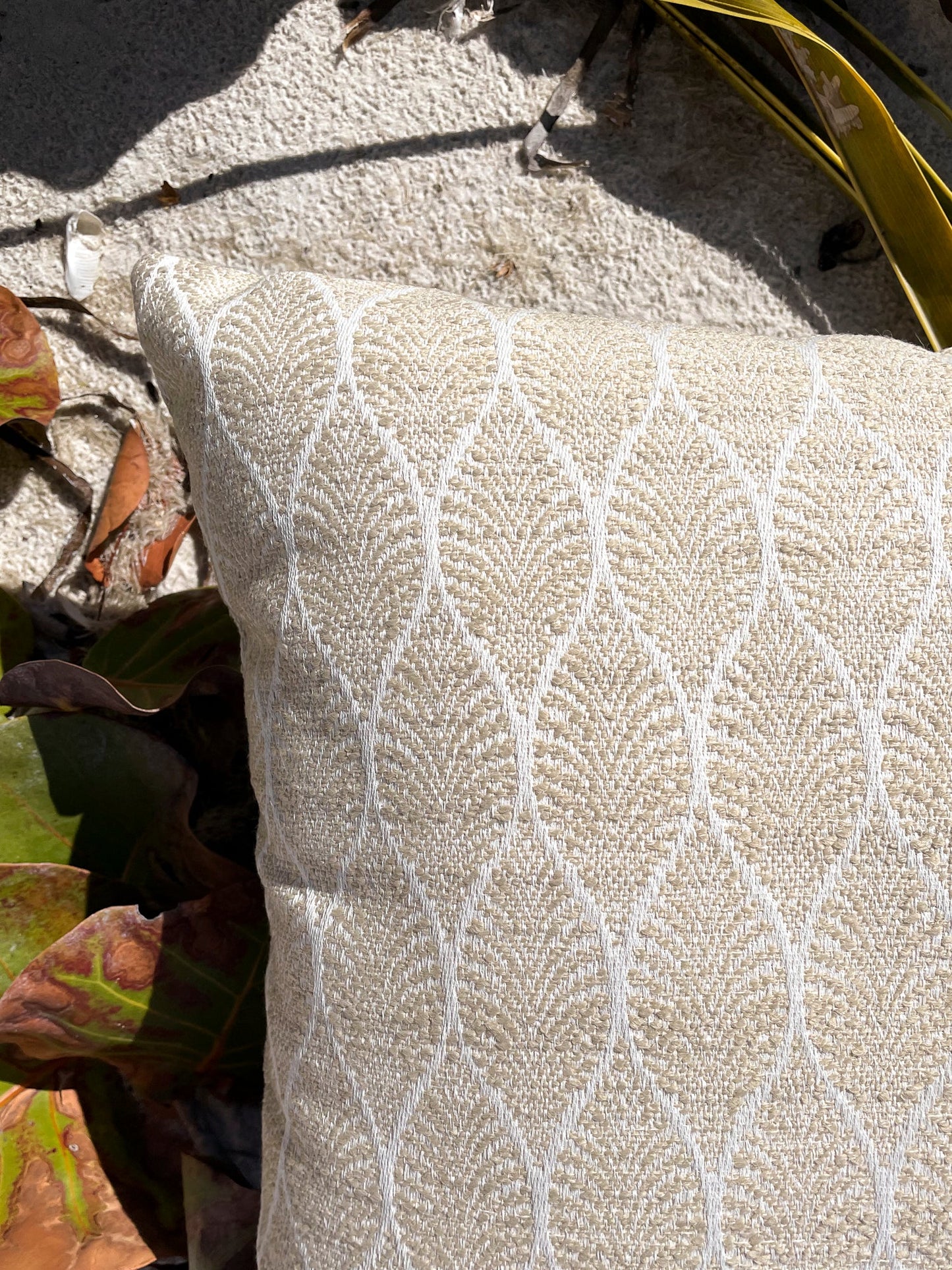 Summer Flora Beige Indoor Outdoor Pillow Collection