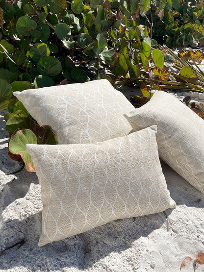 Summer Flora Beige Indoor Outdoor Pillow Collection