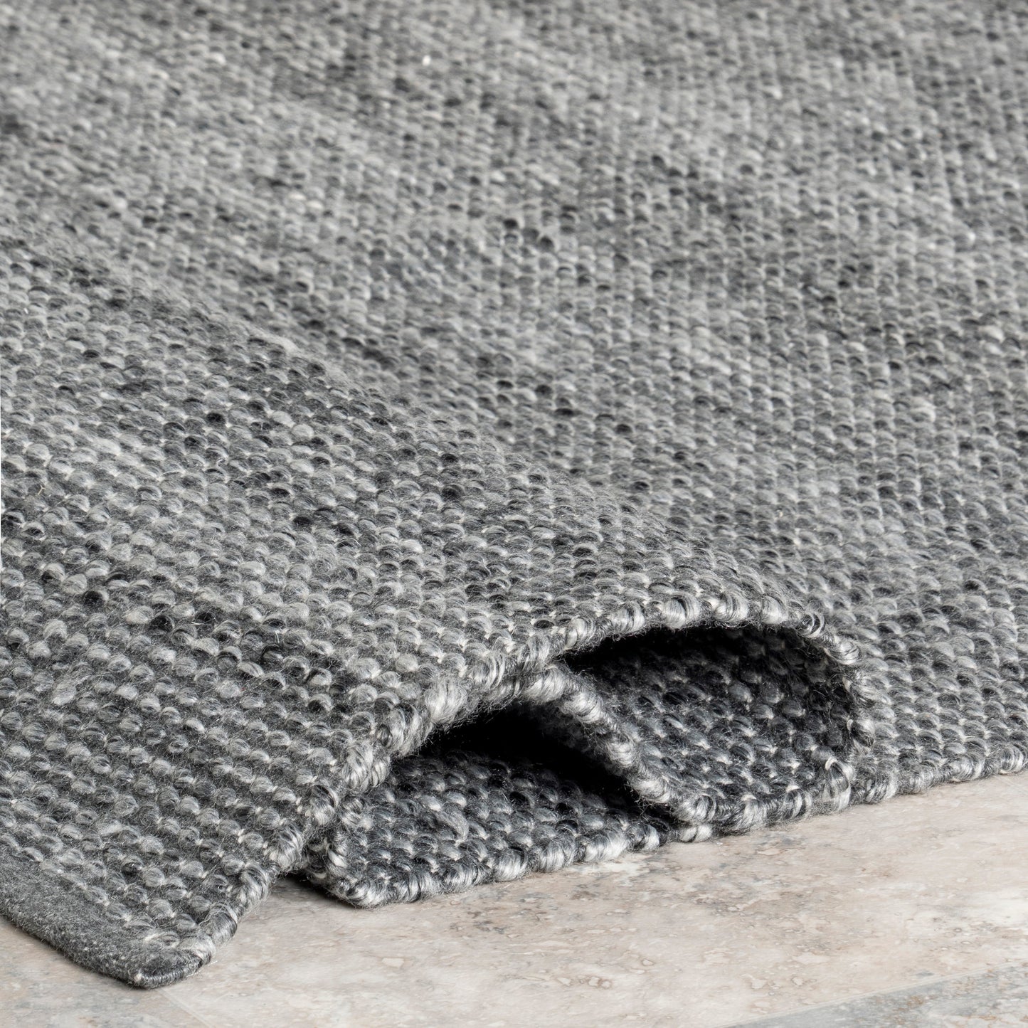 Grey Woven Indoor/Outdoor Area Rug