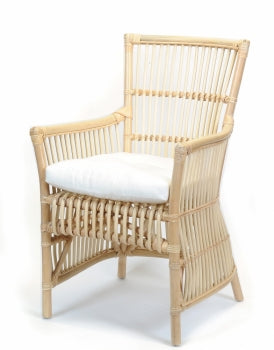 Belinda Chair / Natural With Cushion ANCHORED IN MUSKOKA
