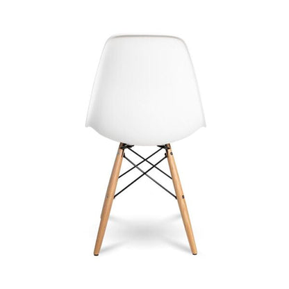 Cairo Chair - White Seat Wood Base - out of stock ANCHORED IN MUSKOKA