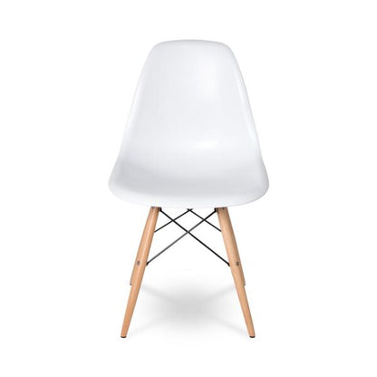 Cairo Chair - White Seat Wood Base - out of stock ANCHORED IN MUSKOKA