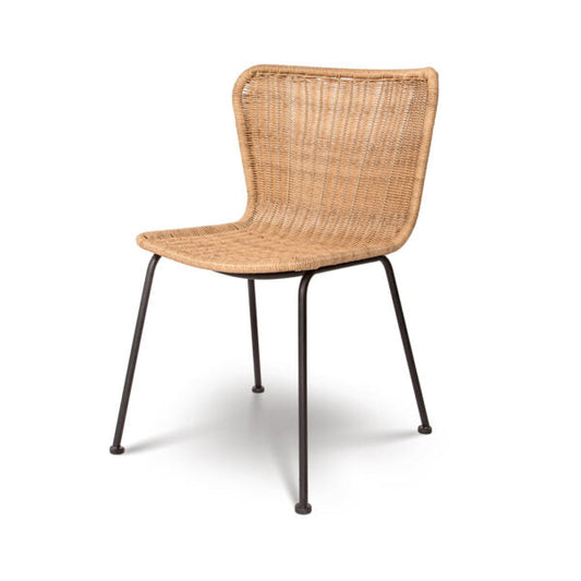 Calabria Wave Dining Chair - Natural ANCHORED IN MUSKOKA