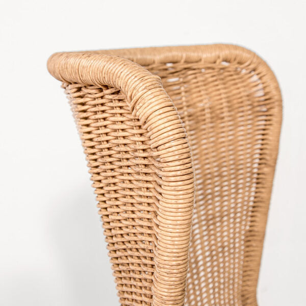 Calabria Wave Dining Chair - Natural ANCHORED IN MUSKOKA