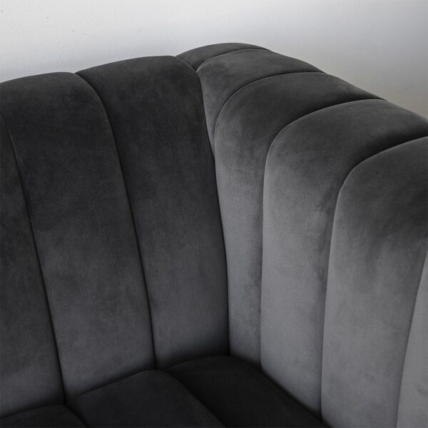 Elliot Condo Sofa - Smoke Grey ANCHORED IN MUSKOKA