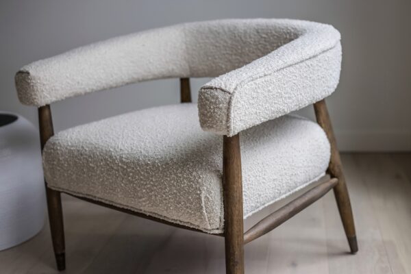 Everest Chair - Cream Boucle ANCHORED IN MUSKOKA